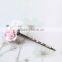 2016 Top Selling Natural and 100% handmade Simple Ceramic Flower Shape Hair Pin For Sale