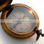 Push Button Pocket Brass Sundial Compass Antique Nautical pendant compass 13242