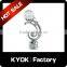 KYOK Engraved aluminum series curtain rod set,window decorative curtain finials,zinc alloy diamond curtain rod finials