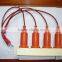 Three-phase metal oxide lighting arrester for protection