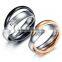 Customized Size Double Stacked Double Finger Ring With Chain