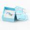 Custom logo printed logo paper jewelry package ring box with foam insert