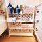Bedroom furniture white cheap wooden storage racks shelf