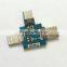 3 IN 1Type C Micro Iightning USB adapter circuit PCB board with original chips