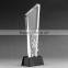 Crysta plaques with black crystal base business crystal award plaques