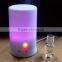 Candle shape USB rechargeable plastic portable scent air aroma diffuser with colorful led light