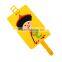 2016 custom made silicone rubber luggage tags hard plastic luggage tag for trip