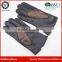 High Quality Brown and Black Twotone Gloves Hand Sewing Cashmere Lined Leather Gloves