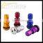 Anti-Corrrosion Aluminium car tire Inflating valve cap