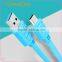 2016 Colorful Fresh look Type-C to USB2.0 flat wire phone cable