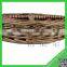 Promotional decorative holiday wicker candy basket tray,wicker gift storage basket