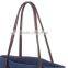 2015 Fahionable Canvas Tote and Shoulder Portable Large Eco Friendly Shopping Bag for Women
