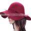 Factory Price Soft Faux Ladies Wide Brim Wool Felt Hat