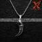 Punk Gothic Solid Stainless Steel Dragon Head Wolf Tooth Pendant