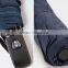 promotion customized auto open black 3 fold umbrella / special shape umbrella