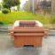 Modern Outdoor deocr big wood plastic flower pot