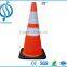 White and black rubber traffic cone,450mm/750mm reflective traffic cone innovative products for import