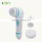 Facial cleaner with facial cleansing brush and body cleansing brush