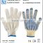 industry knitted cotton work protect gloves