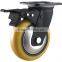 Swivel Total Lock PU Caster Heavy Duty Double Ball Bearing Caster