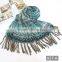 A27-A yarmn dyed custom feeling lady pashmina duplex woven scarf
