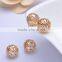 14mm brass metal big hole beads wholesale