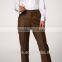 2014 Top Quality 100% wool Classic brown two button women pants suit oem manufacturer