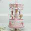 Home decor wooden toy carousel music box