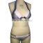 Womens Plain Bikini Set Swimwear Low waist Swimsuit Beach Wear Bathing Suits