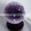 2016 Wholesale Open smile Natural Quartz Crystal Amethyst Ball Geode / Natural Shinning Ball Geode for sale