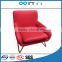 TB new vevet colorful modern public space lounge chair tantra chaise lounge with back