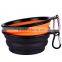Collapsible Travel Silicone Dog Bowl Portable Pet Food Water Bowl Over 23cm Wide.