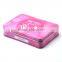 Lovely pink portable cosmetic tin box for brushes