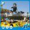 Fuuny kids fighting game shooting water amusement park shark island rides for sale