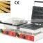8pcs Commercial Use Non-stick 110v 220v Electric Dual Lolly Waffle Machine
