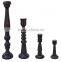 china factory BSCI display wooden floor standing candle pillar holder