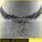 choker jewelry vintage siliver half moon jewlery designed statement necklace (QD-124)