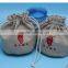 Eco material drawstring jute bag for seed