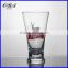 350ml glass cup drinking beer mug with horn mouth