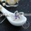 925 sterling silver purple zircon flower creative pendant necklace fashion women necklace supplies 6360455