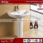 Deltar sanitary ware pedestal basin ,ceramic wash basin sink with full pedestal