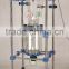 TOPT-3L Chemical lab frequency control three layer glass Reactor / Reaction vessel