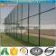 3 ft chain link diamond-mesh fence 3 way corner