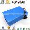 Manufacturer OEM 36 volt battery pack 48V 20Ah lithium battery pack with 18650 Cell 9P13S BMS Charger