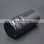 Black shiny aluminum cap screw bottle cap for vodka whiskey