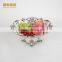 Hot sale restaurant ceramic plates/ bulk ceramic fruit plate electroplated