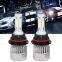led car headlight S2 9004 9007 CSP 8000lm/set 72w/set led headlight 36w/bulb 4000lm/bulb lamp