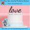 Plexiglass Wedding Cake Topper - Love - Acrylic lucite Cake Topper