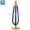 Velvet rope stanchions post used for outdoor