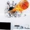 Creative Self Adhesive 3D Basketball Wall Paper for Kids' Room